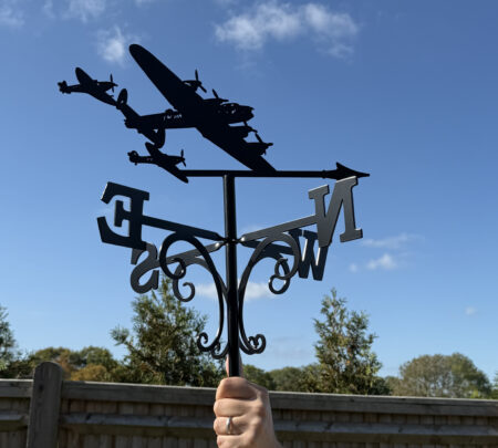 Battle Of Britain Flypass Weathervane - Stainless Steel - Laser Cut Build
