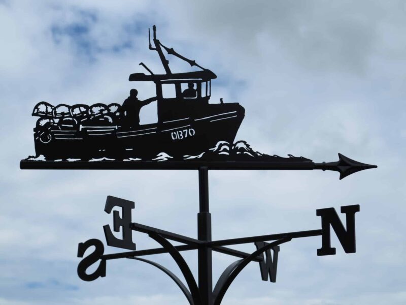 Fishing Lobster Creel Boat Weathervane