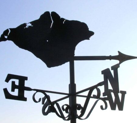 Map Of The Isle Of Wight Weathervane