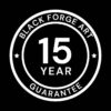 Black Forge Art Stainless Steel Collection 15 Year Guarantee logo