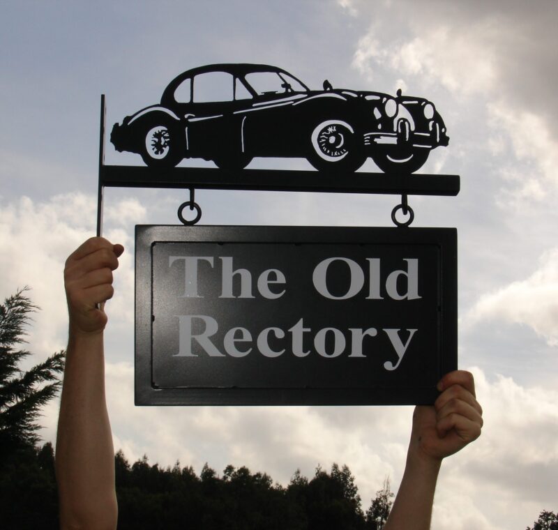 Vintage Bentley Car Sign