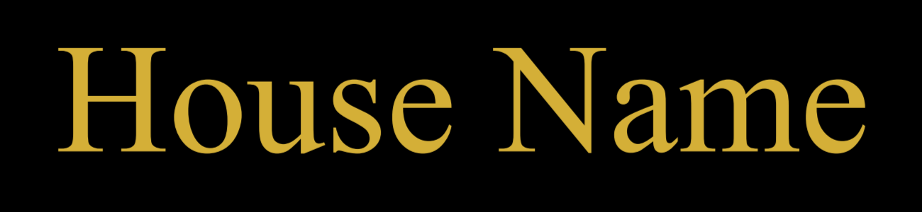 Times New Roman Upper & Lower Case gold