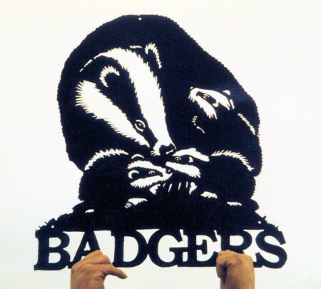 Badger & Cubs Wall Art Plaque