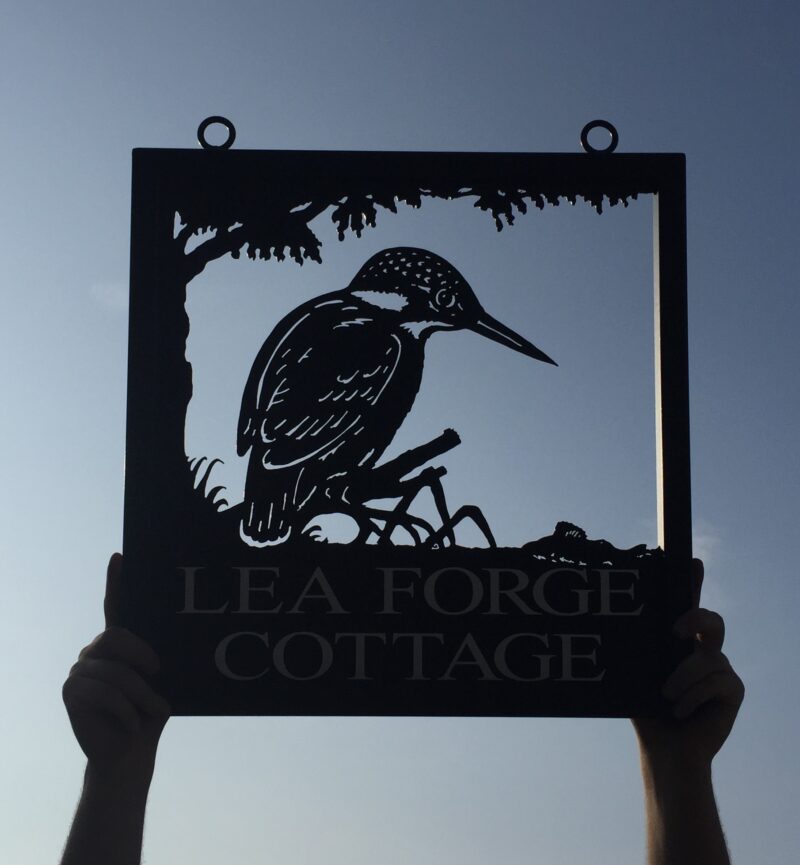 Kingfisher Framed Picture Sign