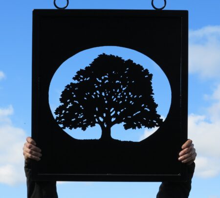 Oak Tree Framed Picture Sign