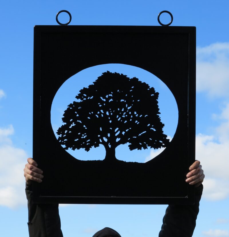 Oak Tree Framed Picture Sign