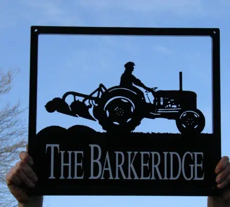 Old Fergie Tractor Framed Metal Sign