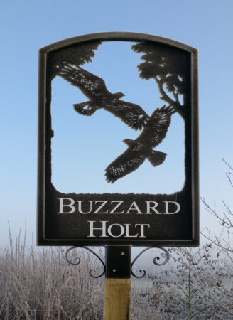 Pair Of Flying Buzzards Framed Sign - Image 2