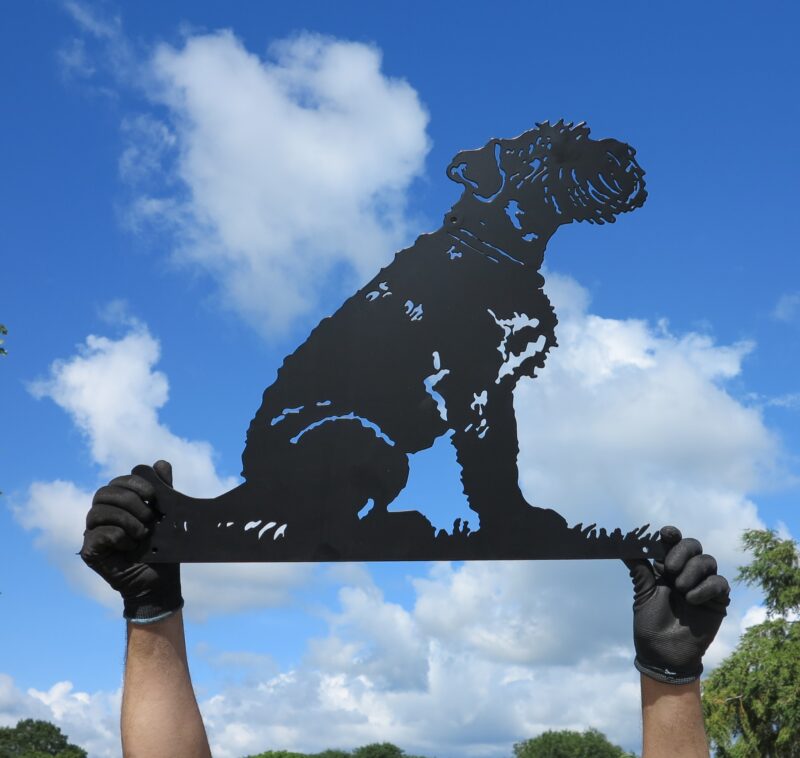 Schnauzer Sitting Dog Wall Art Plaque