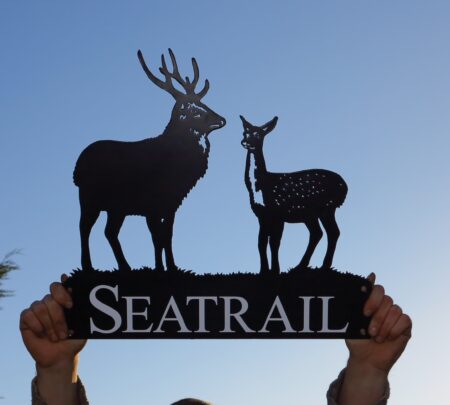 Sika Deer Stag & Hind Wall Art Plaque