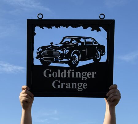 Ex-Display - Aston Martin Car Framed Sign 52cm x 47cm