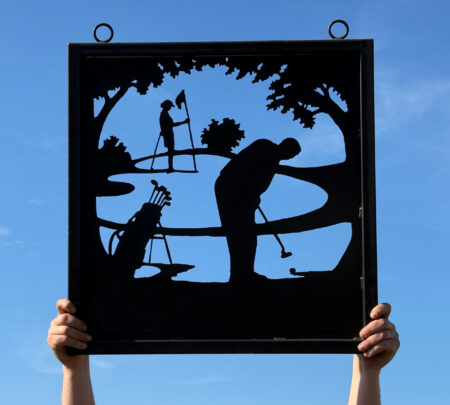 Ex-Display - Golf Club Scene Framed Sign 67cm x 69cm