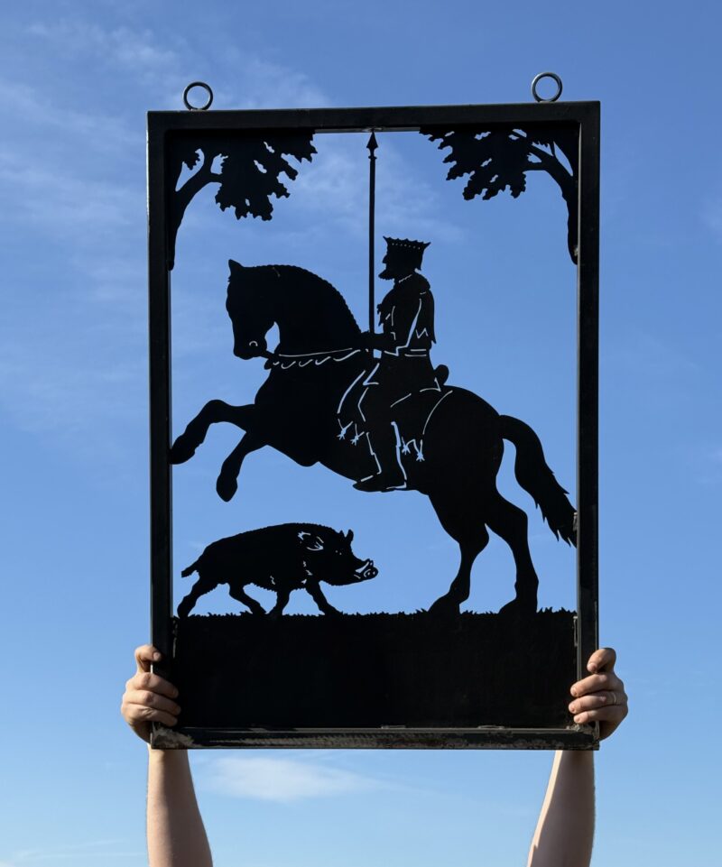 Ex-Display - King and Pig Framed Sign 66cm x 94cm