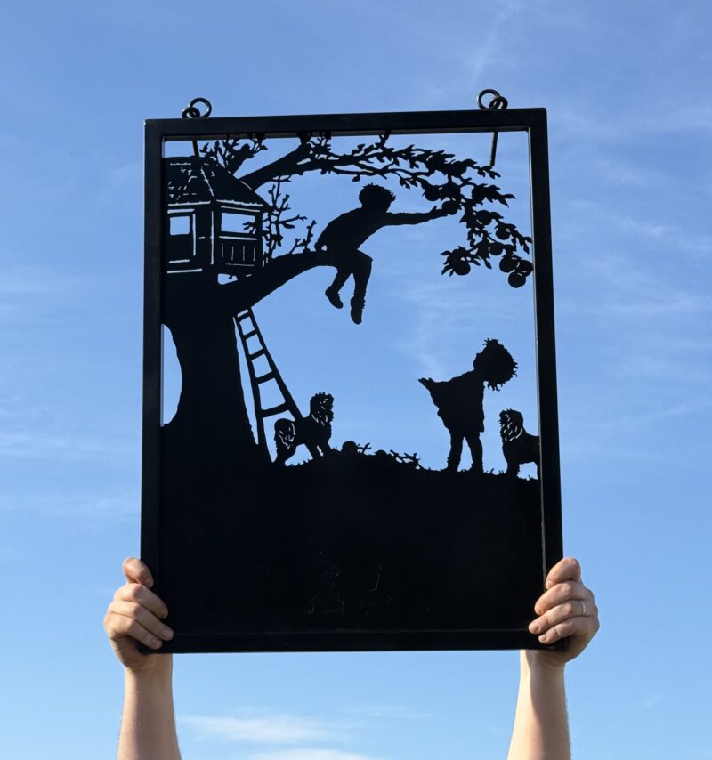 Ex-Display - Treehouse and Children Framed Sign 56cm x 74cm