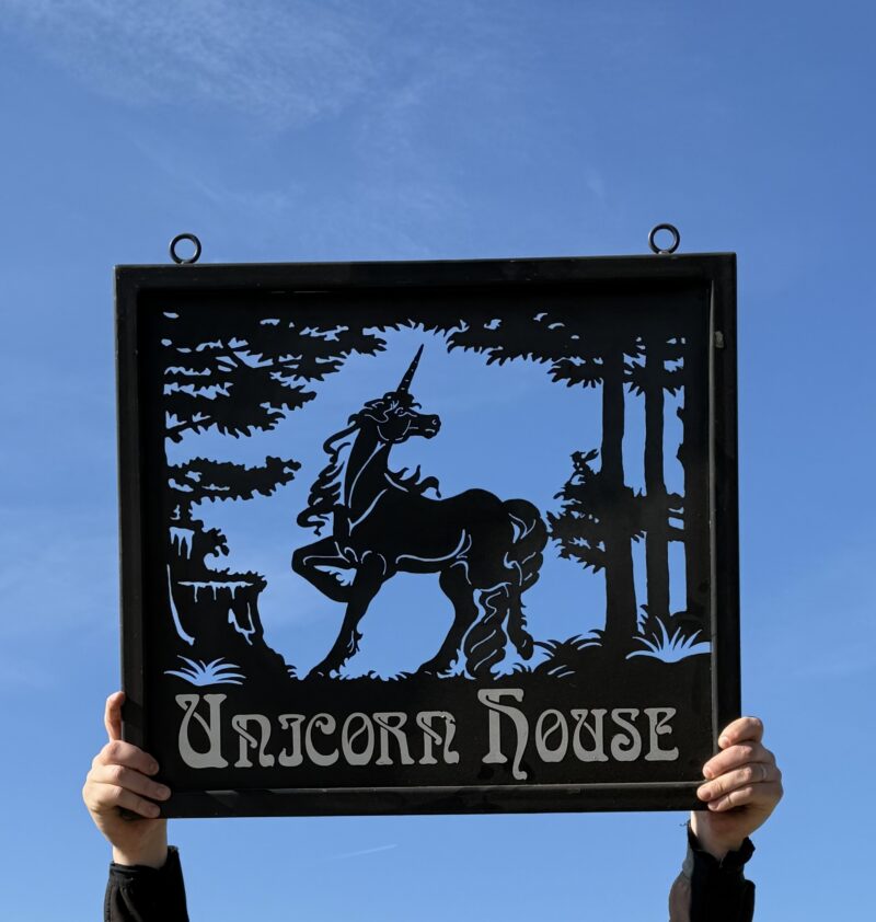Ex-Display - Unicorn Framed Sign 67cm x 60cm