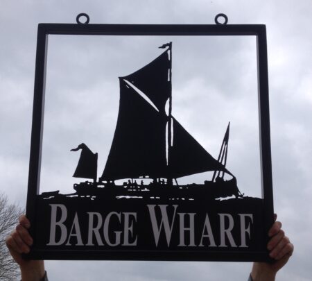 Thames Barge Boat Framed Picture Sign