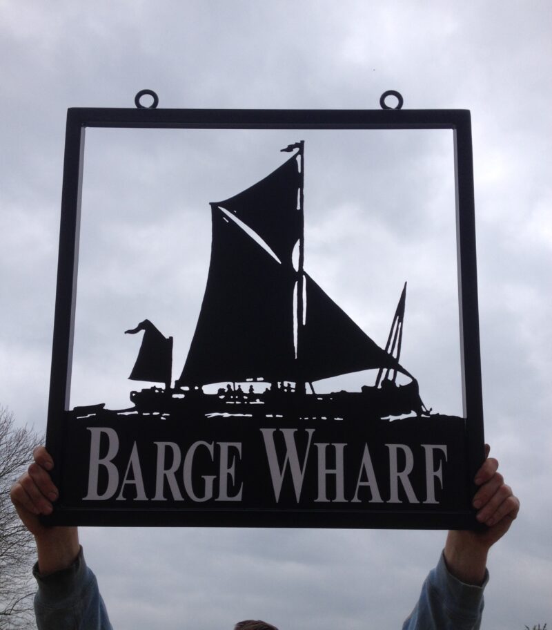 Thames Barge Boat Framed Picture Sign