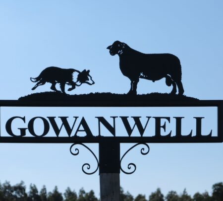 Collie and Ram Hot Forged Sign