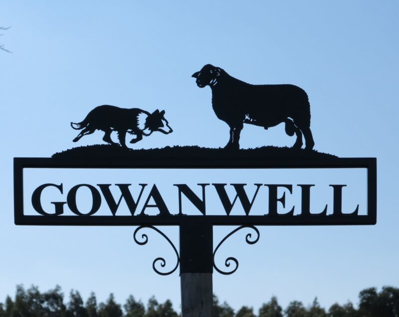 Collie and Ram Hot Forged Sign