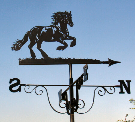 Friesian horse Weathervane