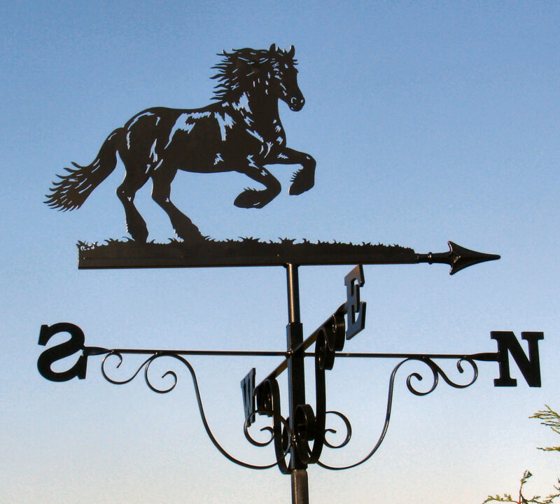 Friesian horse Weathervane