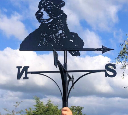 Jack Russell Dog Portrait Weathervane