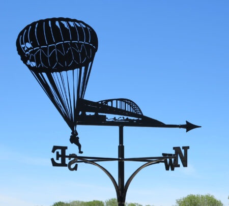 Paratrooper At Arnhem Bridge Weathervane