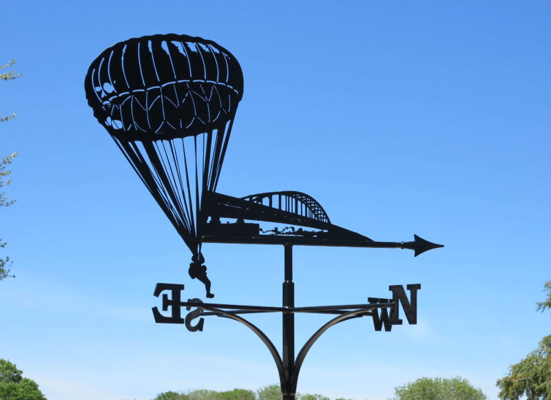 Paratrooper At Arnhem Bridge Weathervane