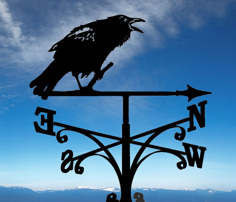 Raven Bird Weathervane