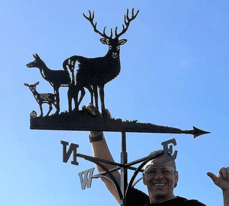 Stag Deer and Foal Weathervane