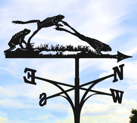 Three Jumping Frogs Weathervane