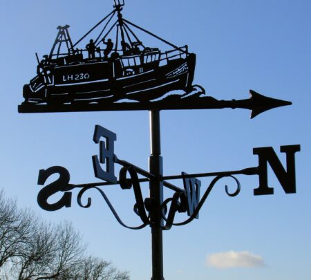 Traditional Fishing Boat Weathervane
