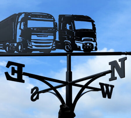 Volvo And Renault Lorry Weathervane