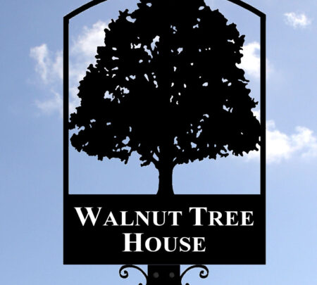 Walnut Tree Framed Sign