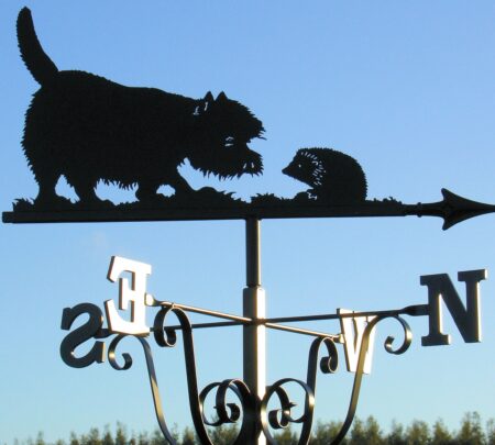 Westie And The Hedgehog Weathervane