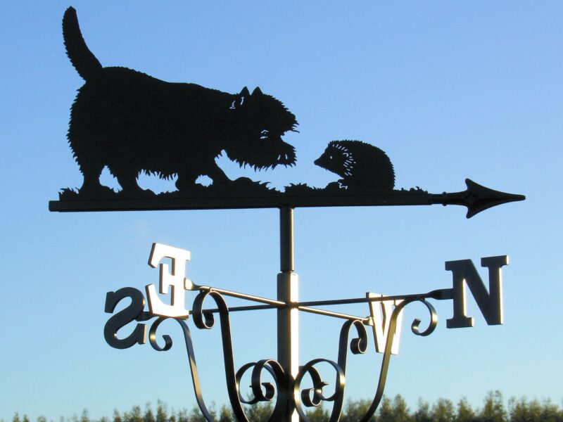 Westie And The Hedgehog Weathervane