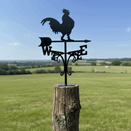 Flat Weathervane Bracket Installed