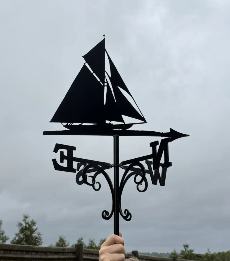 HMY Britannia Royal Cutter Yacht Weathervane - Laser Cut Build