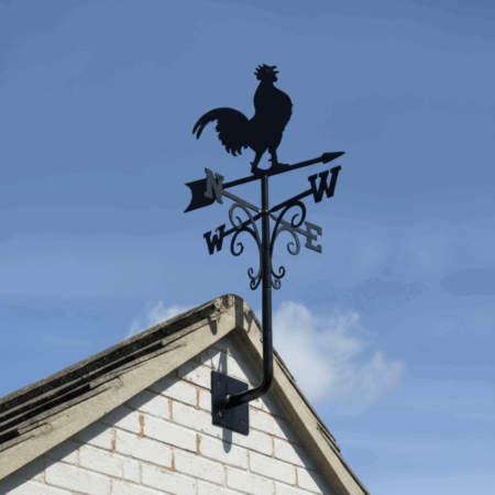 L Shape Weathervane Bracket Installed