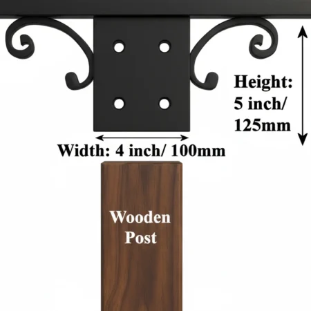 Metal Sign Post Sleeve Details - 100mm Post