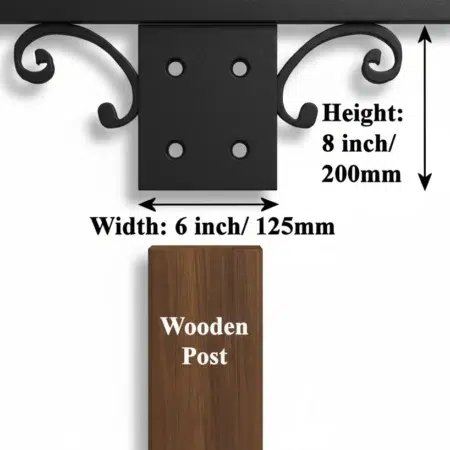 Metal Sign Post Sleeve Details - 125mm Post