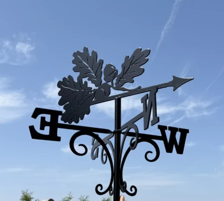 Oak Tree Leaves With Acorns Weathervane - Laser Cut Build