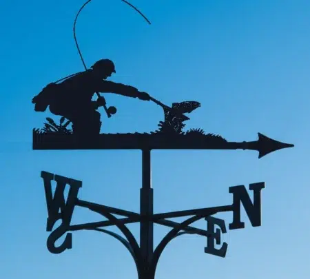 Angler Fisherman Weathervane