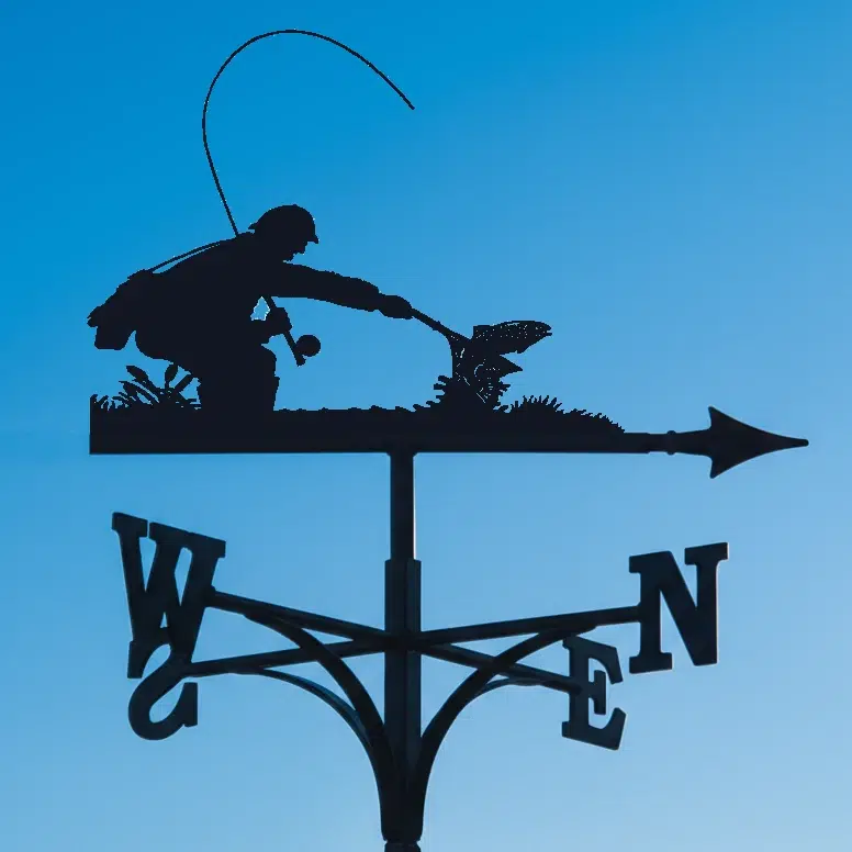 Angler Fisherman Weathervane