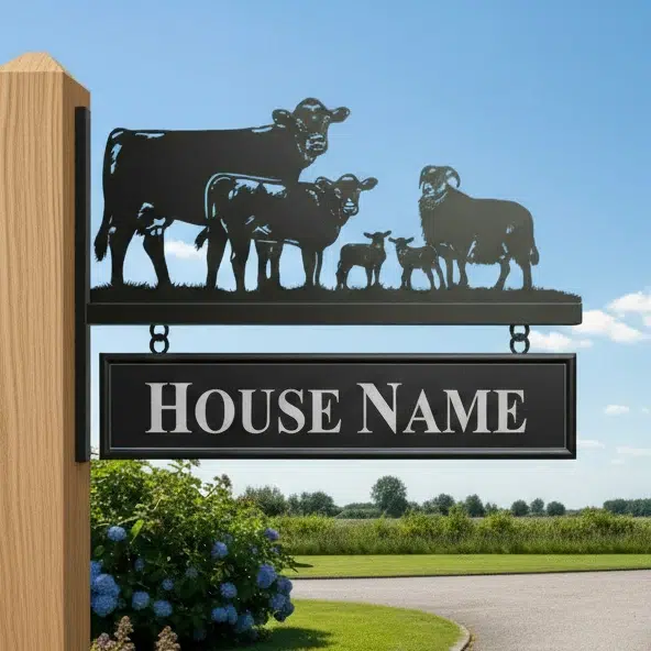Hanging Bracket Metal Sign