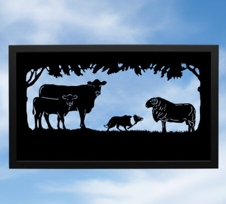 Limousin Cow With Calf V2, Talybont Tup Ram and Collie