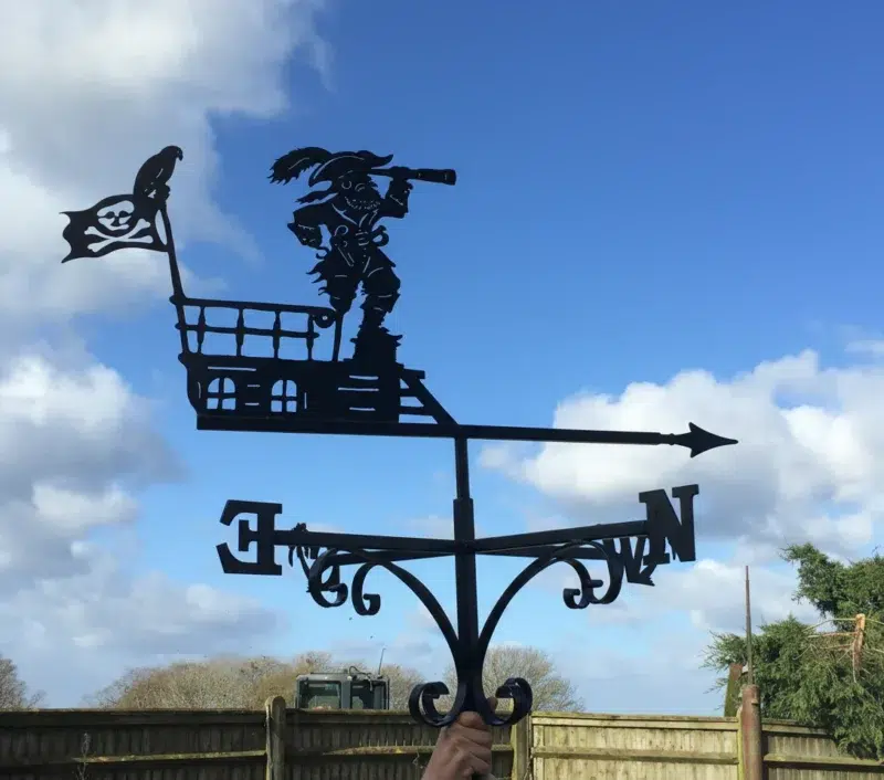 Pirate On Poop Deck Weathervane