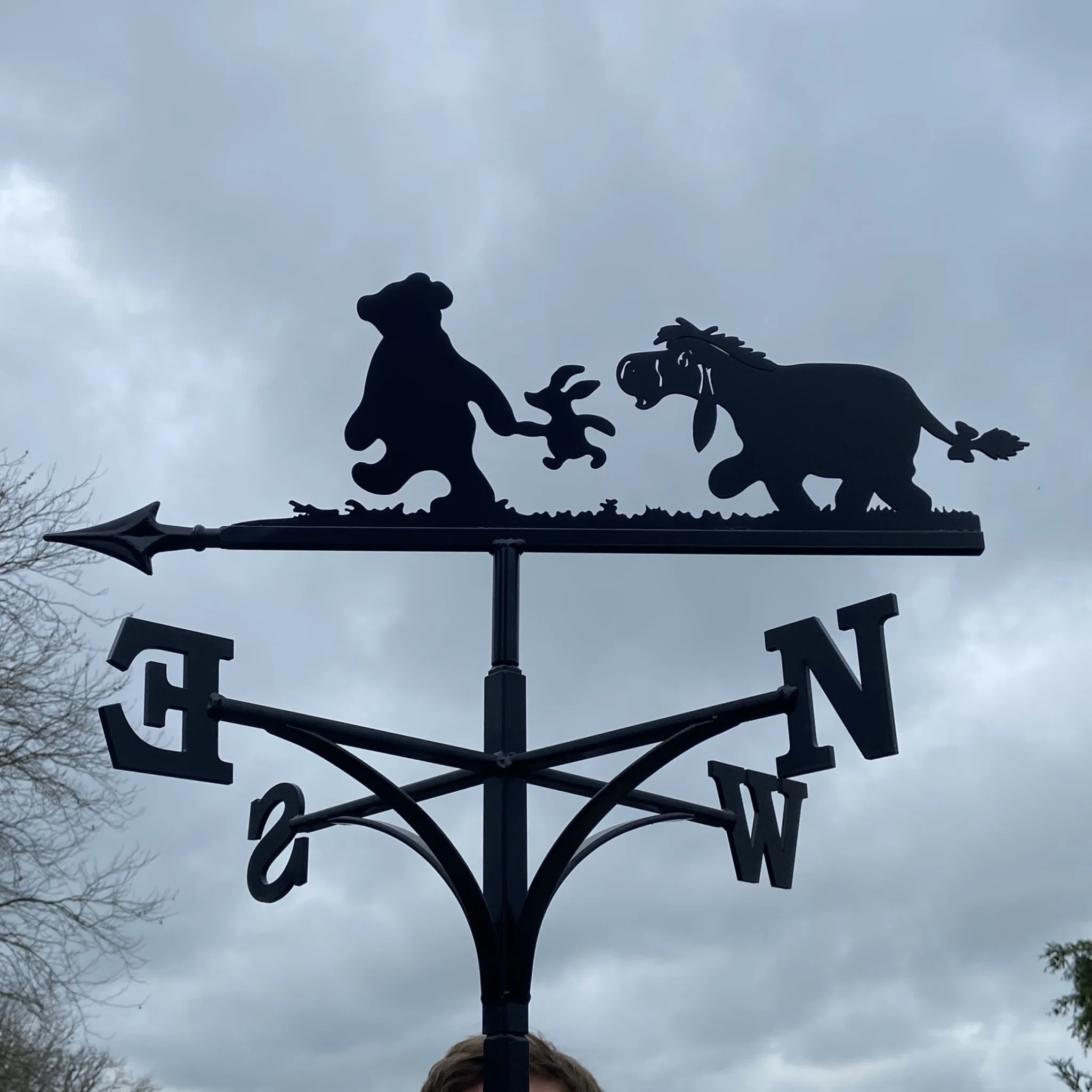 Pooh Piglet and Eyore Weathervane