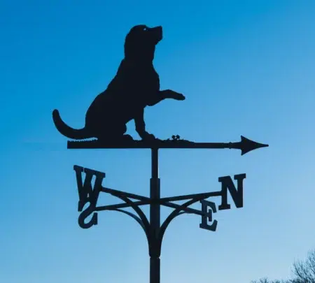 Sitting Labrador Dog Weathervane