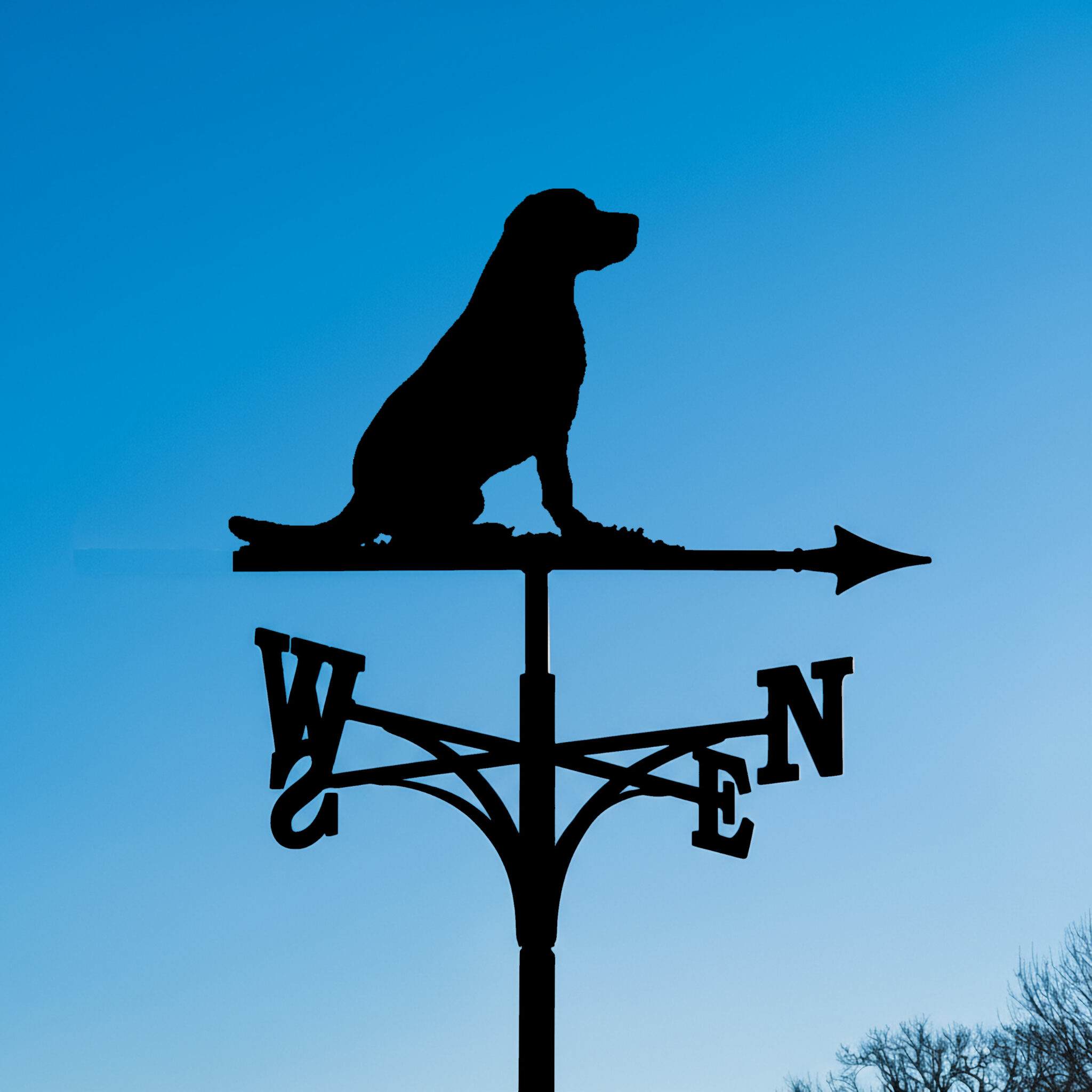 Sitting Labrador Weathervane